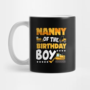 Nanny of the Birthday Boy Construction Worker Bday Party Mug